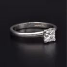 Platinum Princess Cut Diamond Ring