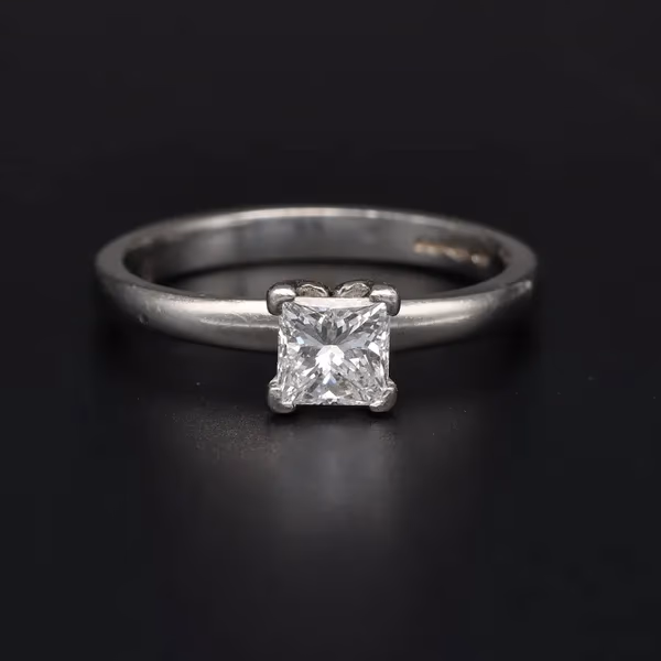 Platinum Princess Cut Diamond Ring