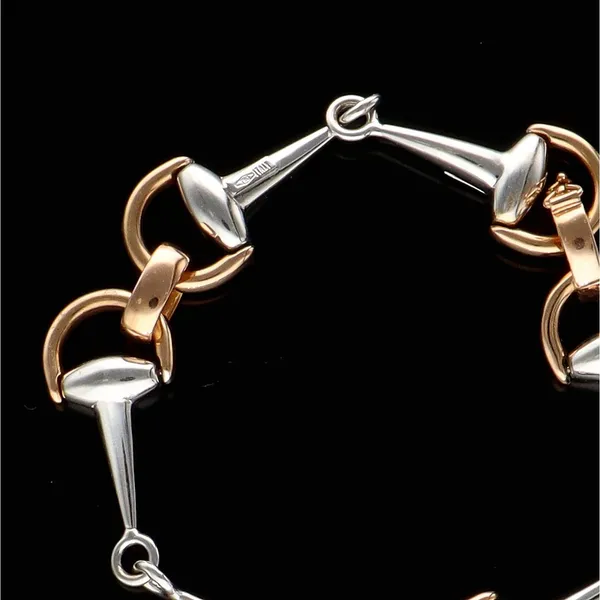 Vintage Italian 18ct Gold Horse Snaffle Bracelet