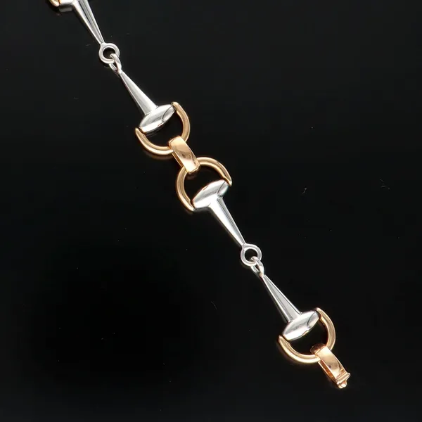Vintage Italian 18ct Gold Horse Snaffle Bracelet