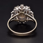 18ct White Gold Fancy Diamond Cluster Ring