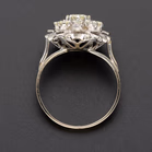 18ct White Gold Fancy Diamond Cluster Ring