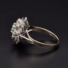 18ct White Gold Fancy Diamond Cluster Ring