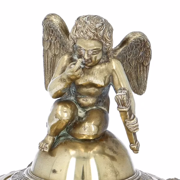 Antique Gilt Bronze Inkwell