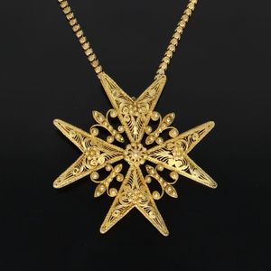 Early 20th Century 15ct Gold Brooch Pendant Necklace