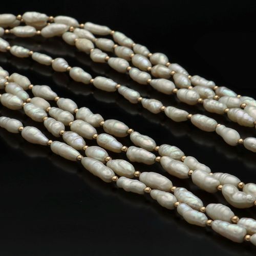 Rice Pearl Necklace image-3