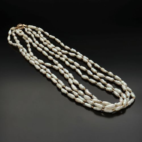 Rice Pearl Necklace image-2