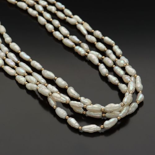 Rice Pearl Necklace image-4