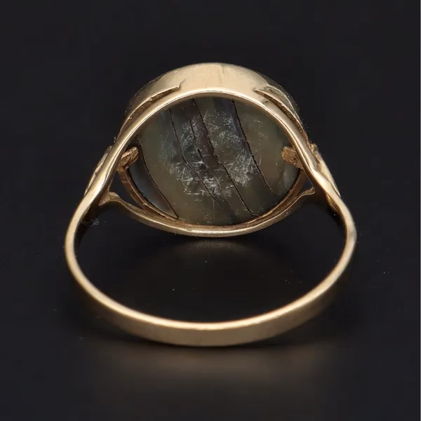 Unusual Gold Art Nouveau Style Ring