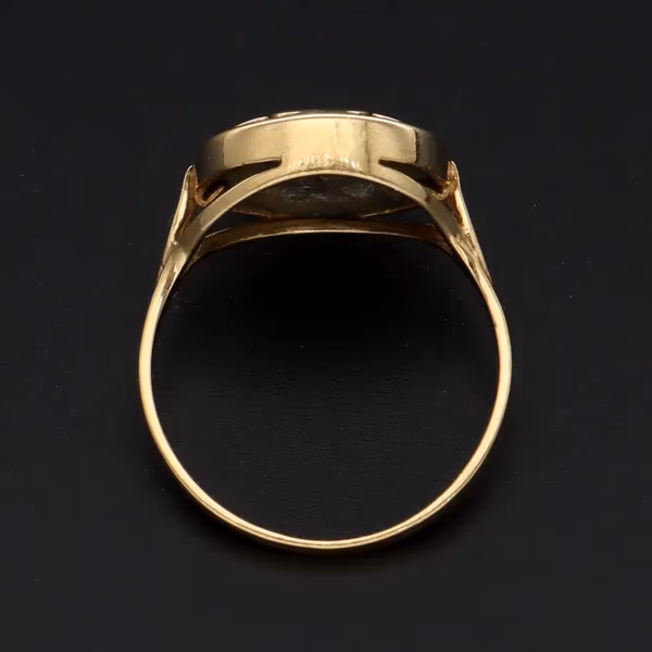 Unusual Gold Art Nouveau Style Ring