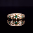 360° view of The Vintage 1983 Emerald And Pearl Floral Ring