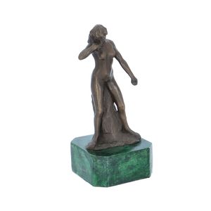 Vintage Bronze Figure of a Lady