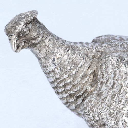 Mid 20th Century Cast Silver Model of a Pheasant image-4