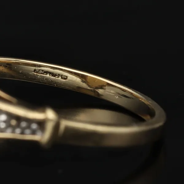 Gold Opal Diamond Ring