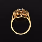 18ct Gold Sapphire Diamond Ring. London 1972