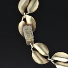 Sterling Silver & Enamel Double Leaf Bracelet
