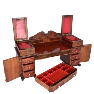 19th Century Regency Miniature Sideboard Jewellery Box