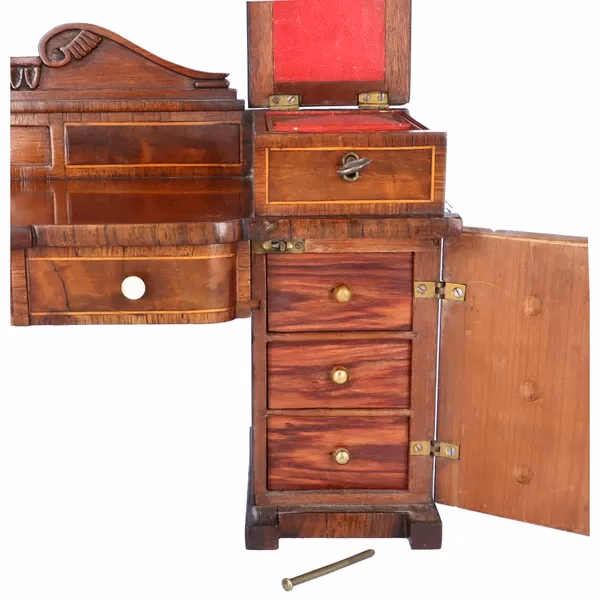 Regency Miniature Sideboard Sewing Box c.1820