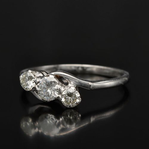 White Gold Diamond Ring image-3