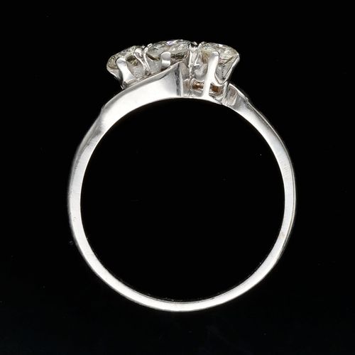 White Gold Diamond Ring image-6
