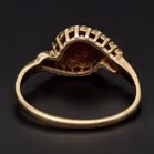Vintage 9ct Yellow Gold Ruby and Diamond Ring