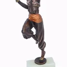 Bronze Cold Painted Dancing Figure by Paul Philippe