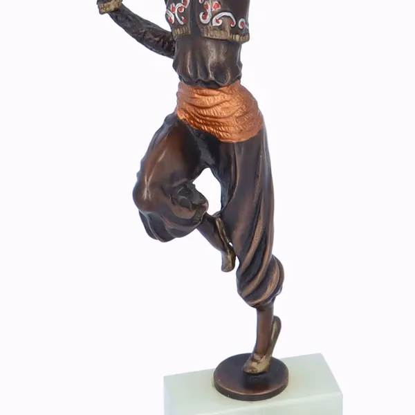 Bronze Cold Painted Dancing Figure by Paul Philippe