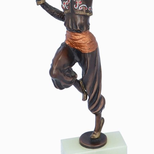 Bronze Cold Painted Dancing Figure by Paul Philippe image-6
