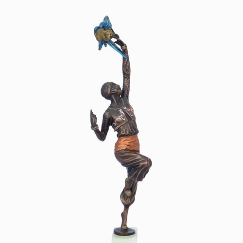 Bronze Cold Painted Dancing Figure by Paul Philippe image-2