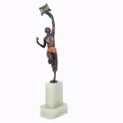 Bronze Cold Painted Dancing Figure by Paul Philippe