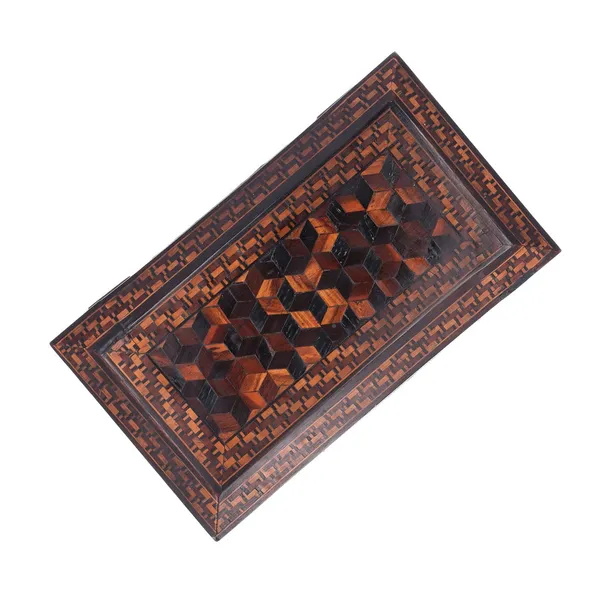 19th Century Tunbridge Ware Tea Caddy