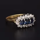 18ct Gold Sapphire and Diamond Ring