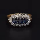 18ct Gold Sapphire and Diamond Ring