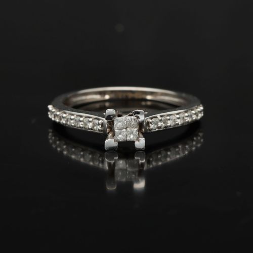 White Gold 0.35ct Diamond Ring image-2