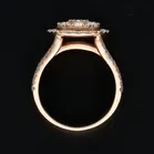 9ct Rose Gold Diamond Encrusted Ring
