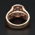 9ct Rose Gold Diamond Encrusted Ring