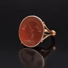Georgian Intaglio 15ct Rose Gold ‘Strength From Above’ Ring