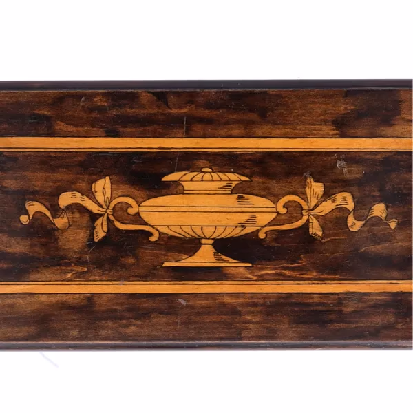 19th Century Inlaid Walnut Ladies Glove Box