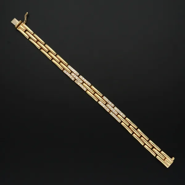 9ct Gold and Diamond Bracelet