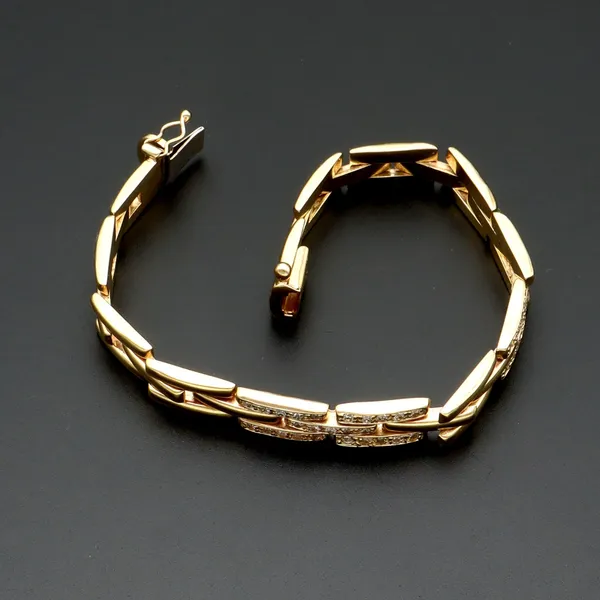 9ct Gold and Diamond Bracelet