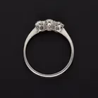Antique Platinum Old Cut Diamond Ring