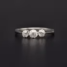 Antique Platinum Old Cut Diamond Ring