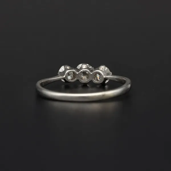 Antique Platinum Old Cut Diamond Ring