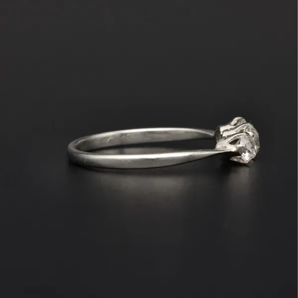 Antique Platinum Old Cut Diamond Ring