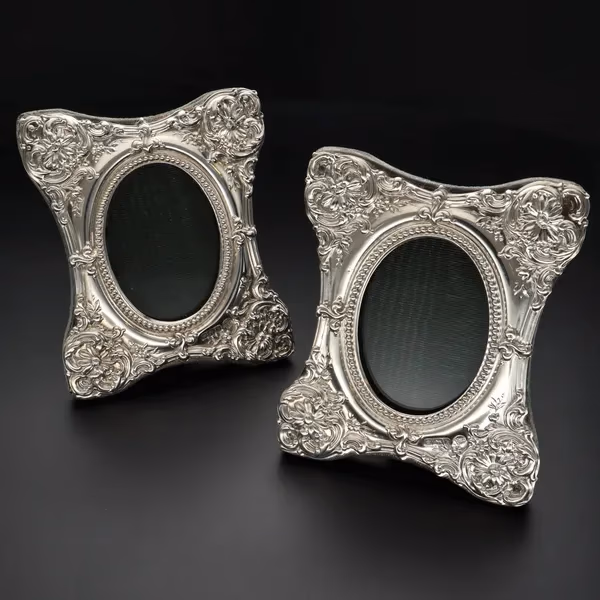Pair of Early 20th Century Silver Photo Frames