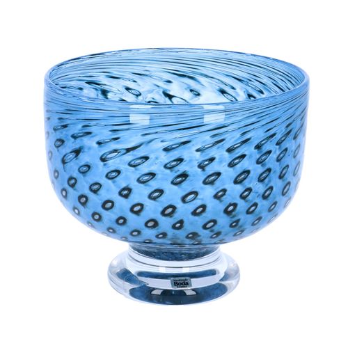 Kosta Boda Art Glass Peacock Vase image-1