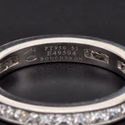Platinum Boucheron Princess Cut Diamond Full Eternity Band
