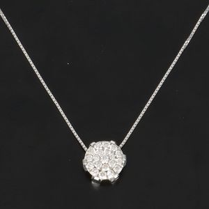 Chimento 18ct White Gold Diamond Pendant Necklace