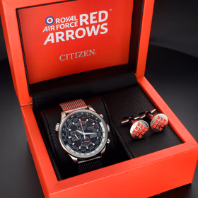 Citizen Eco Drive Royal Air Force Red Arrows Watch and Cufflinks