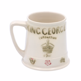 William Moorcroft Liberty Coronation Mug 1911